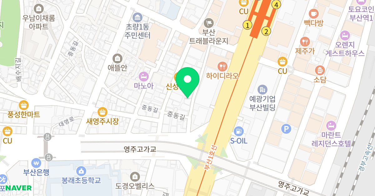 리치빌 위치 지도 - 부산광역시 동구 대영로247번길 11