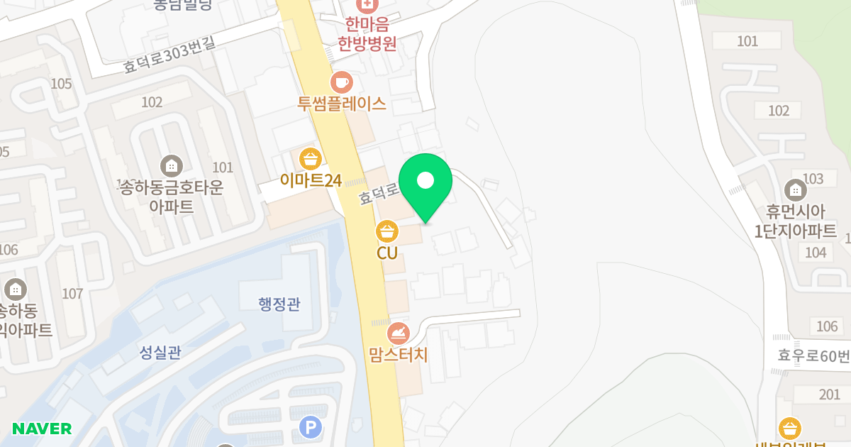 (568) 위치 지도 - 광주광역시 남구