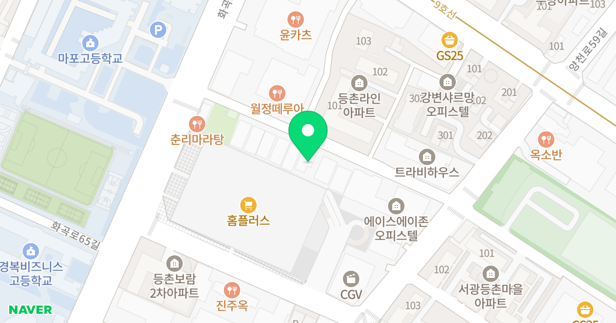 더 퍼스트 가양 위치 지도 - 서울특별시 강서구 화곡로68길 24