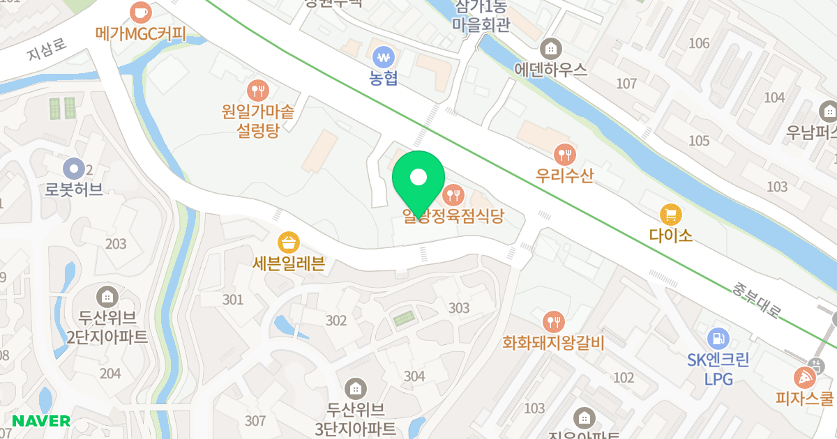 더휴펫 오피스텔 위치 지도 - 경기도 용인시 처인구 지삼로 608-31