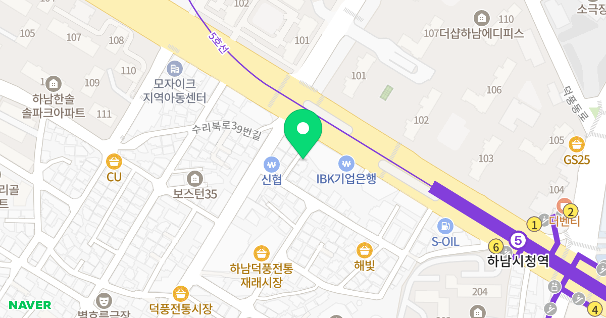 (326-48) 위치 지도 - 경기도 하남시