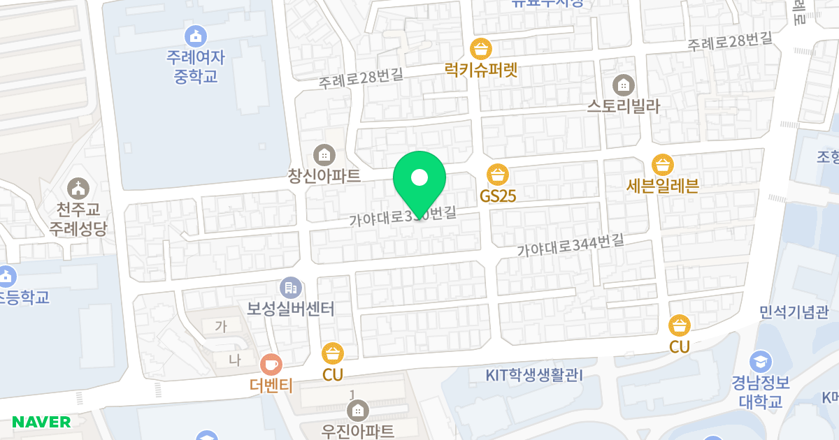 GH하우스Ⅲ 위치 지도 - 부산광역시 사상구 가야대로330번길 72-9