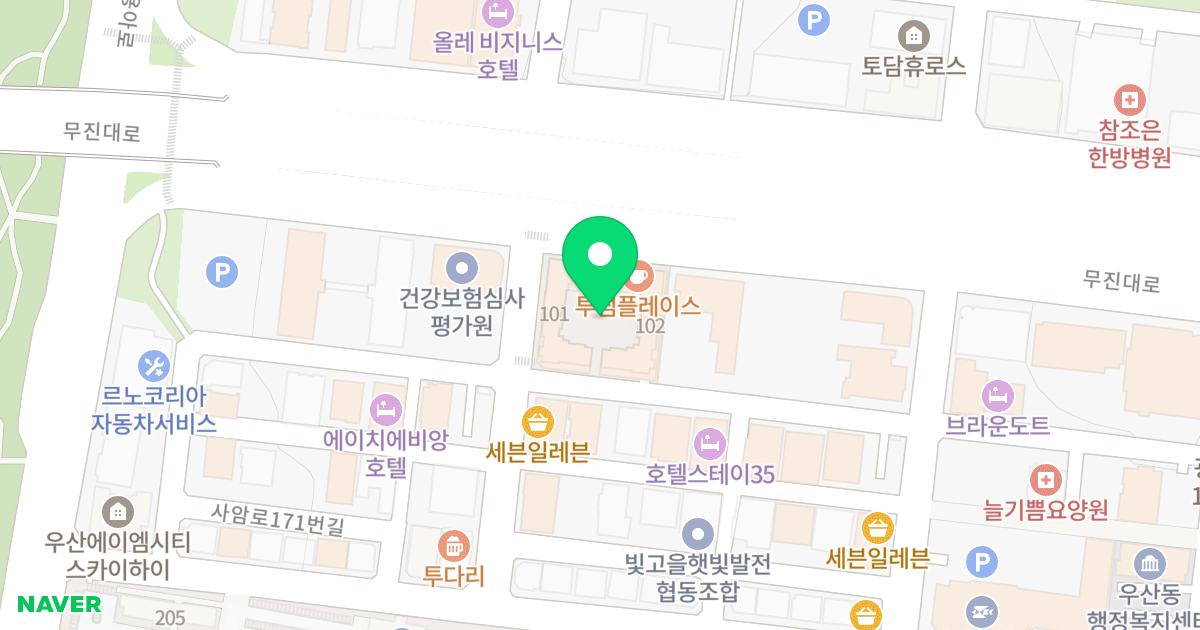 무진로 더브이 벨라코트 위치 지도 - 광주광역시 광산구 무진대로212번길 13-9