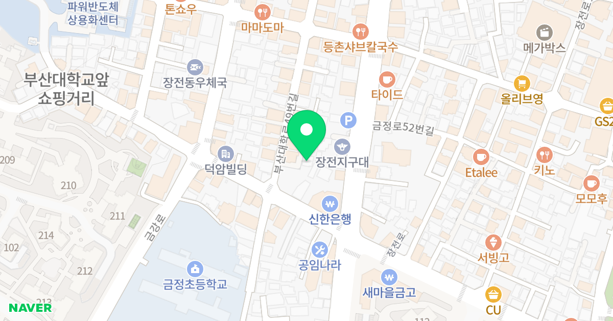 (422-50) 위치 지도 - 부산광역시 금정구 부산대학로49번길 53-4