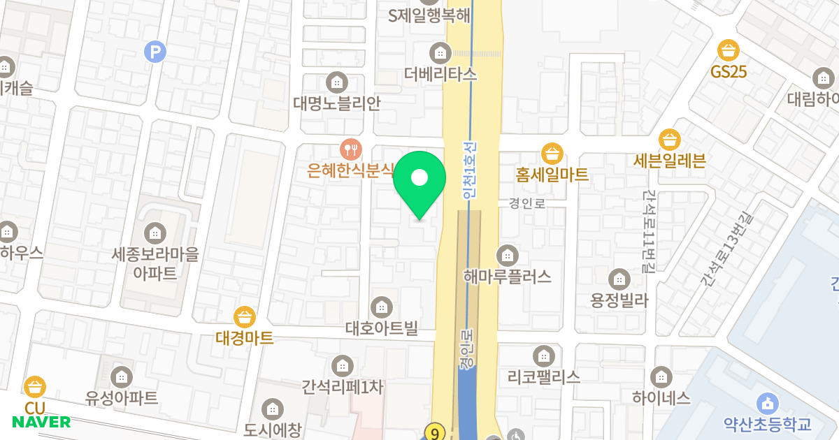 제이디팰리스 위치 지도 - 인천광역시 남동구 경인로 661