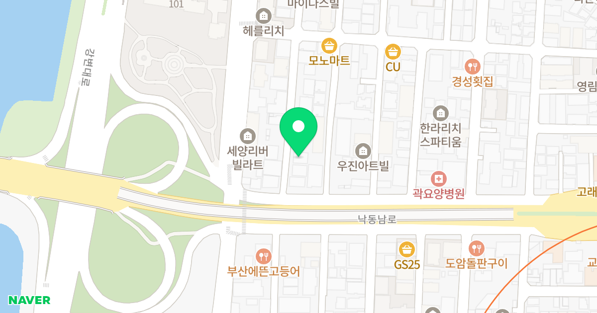 풍경 위치 지도 - 부산광역시 사하구 낙동남로1347번길 4