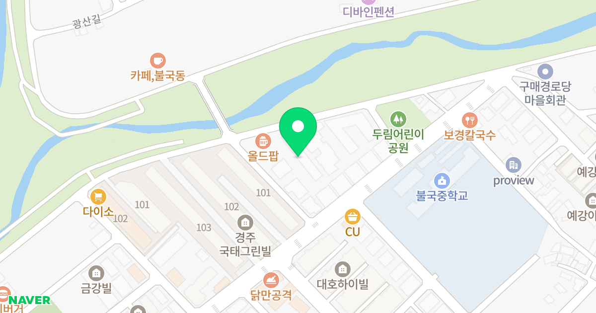(1005-9) 위치 지도 - 경상북도 경주시 구매두림길 44