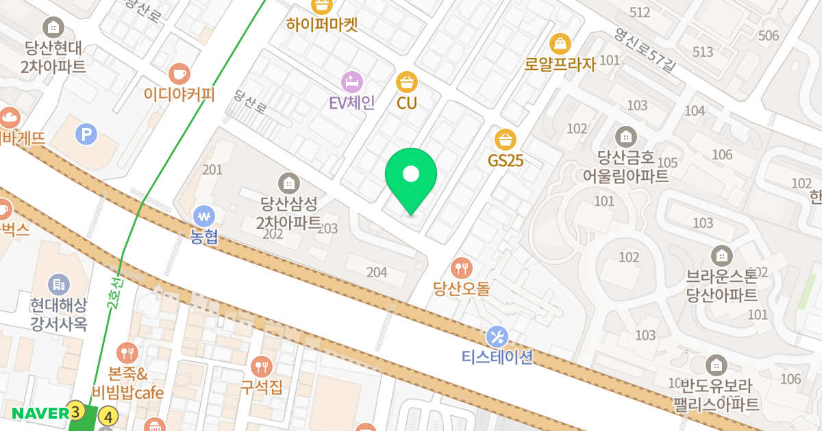 T-ville 위치 지도 - 서울특별시 영등포구 당산로36길 15