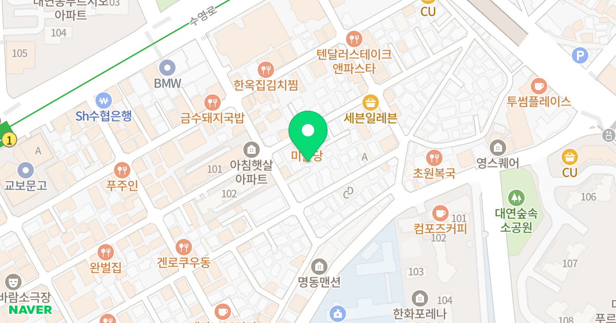 모던 오피스텔 위치 지도 - 부산광역시 남구 수영로346번길 33-2