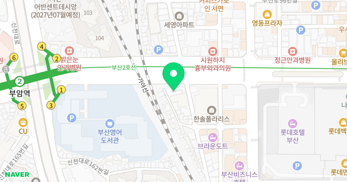 덕명 인스타리움 위치 지도 - 부산광역시 부산진구 가야대로 748