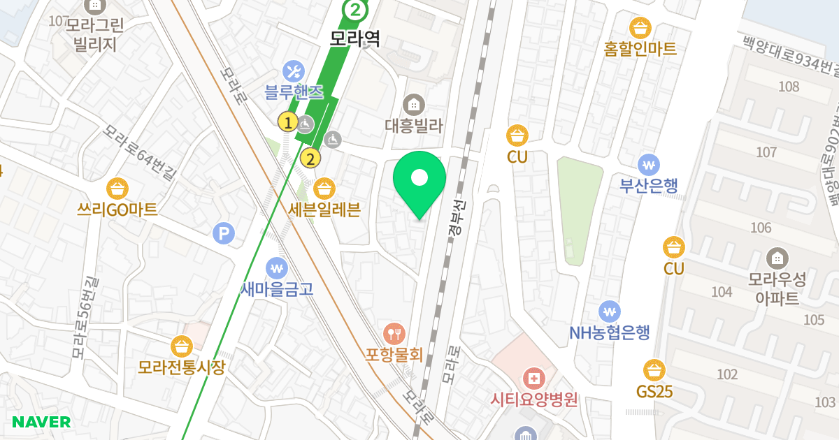 늘채움 위치 지도 - 부산광역시 사상구 사상로500번길 28