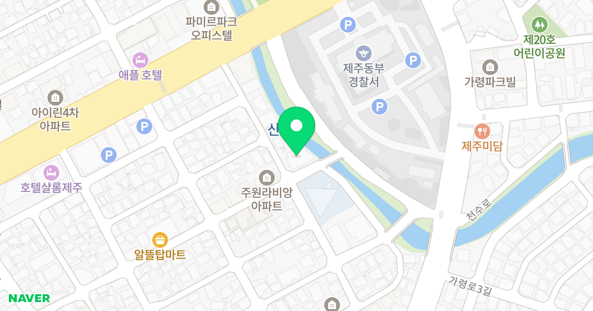 (1166-6) 위치 지도 - 제주특별자치도 제주시 동광로12길 13