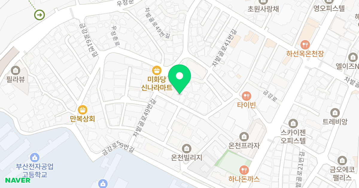 베스아이 크레인 위치 지도 - 부산광역시 동래구 차밭골로37번길 46