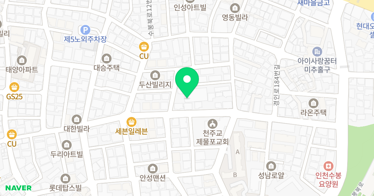 M에르메스 위치 지도 - 인천광역시 미추홀구 경인로176번길 38-17