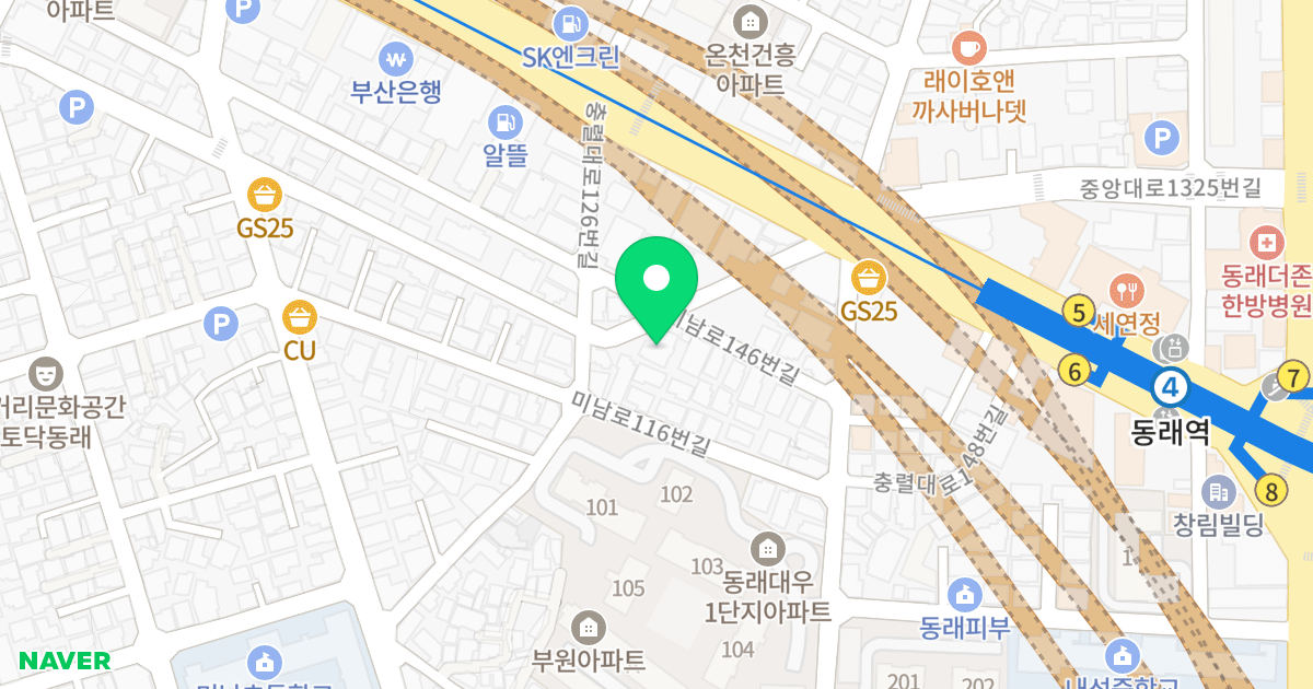 스위스빌 위치 지도 - 부산광역시 동래구 미남로132번길 96