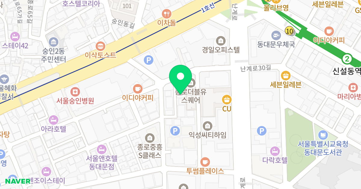 알 트라몬토 오피스텔 위치 지도 - 서울특별시 종로구 난계로29길 19-3