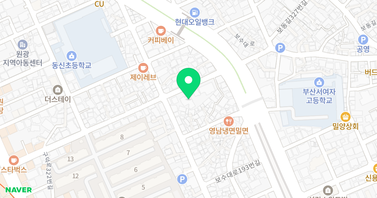 파밀리아 위치 지도 - 부산광역시 서구 구덕로322번길 62