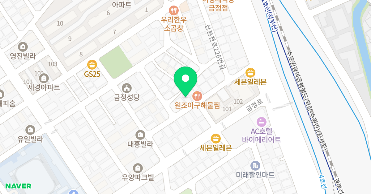 (45-3) 위치 지도 - 경기도 군포시