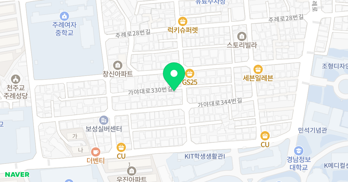 GH하우스2 위치 지도 - 부산광역시 사상구 가야대로330번길 72