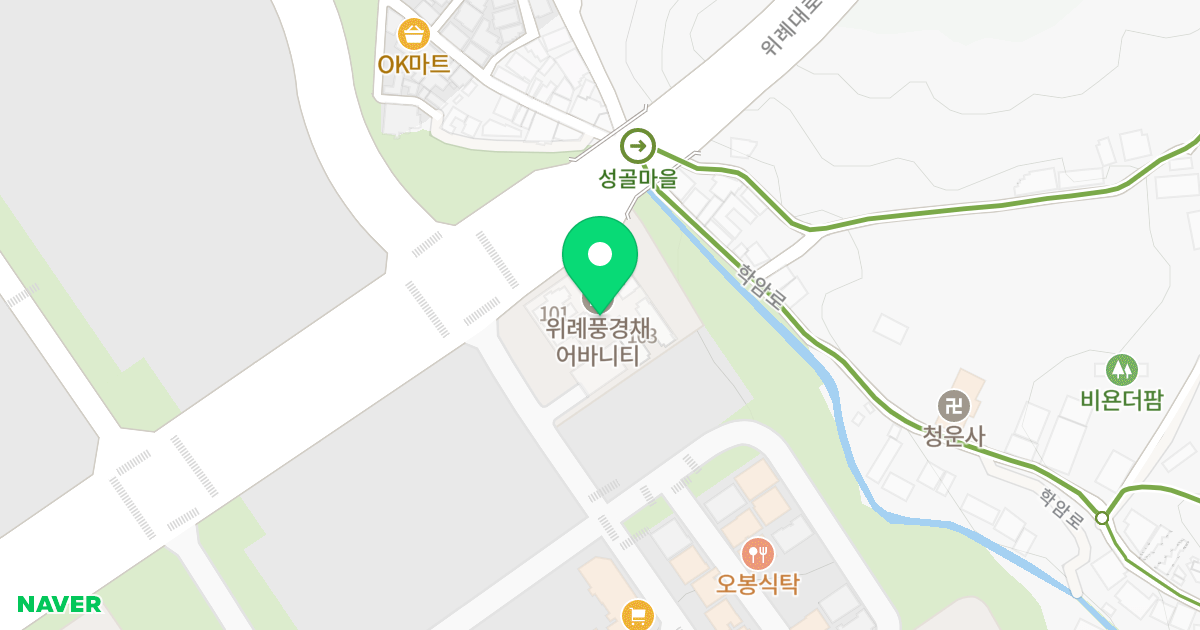 위례 풍경채 어바니티 위치 지도 - 경기도 하남시 위례대로 350