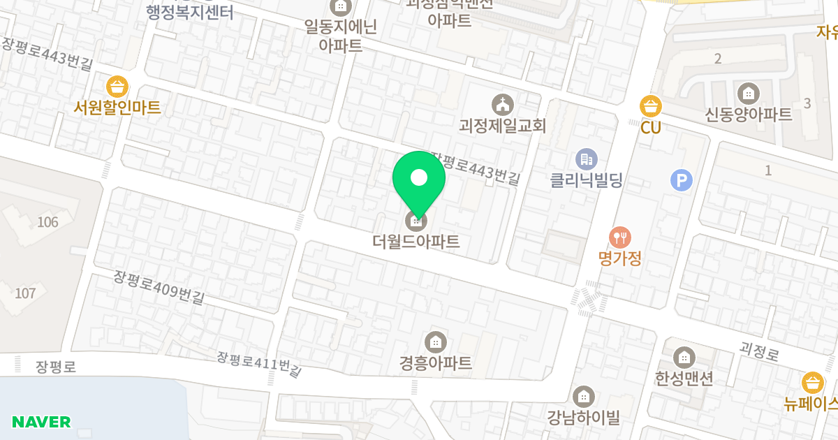 더 월드 위치 지도 - 부산광역시 사하구 괴정로 213