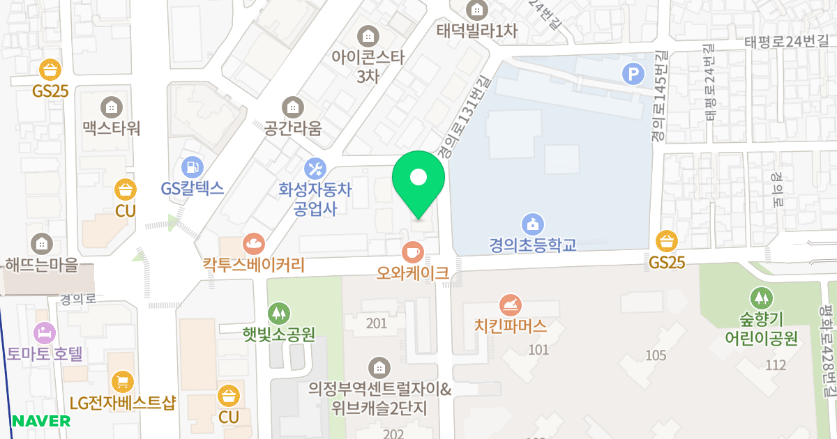 정은스카이 위치 지도 - 경기도 의정부시 태평로10번길 22
