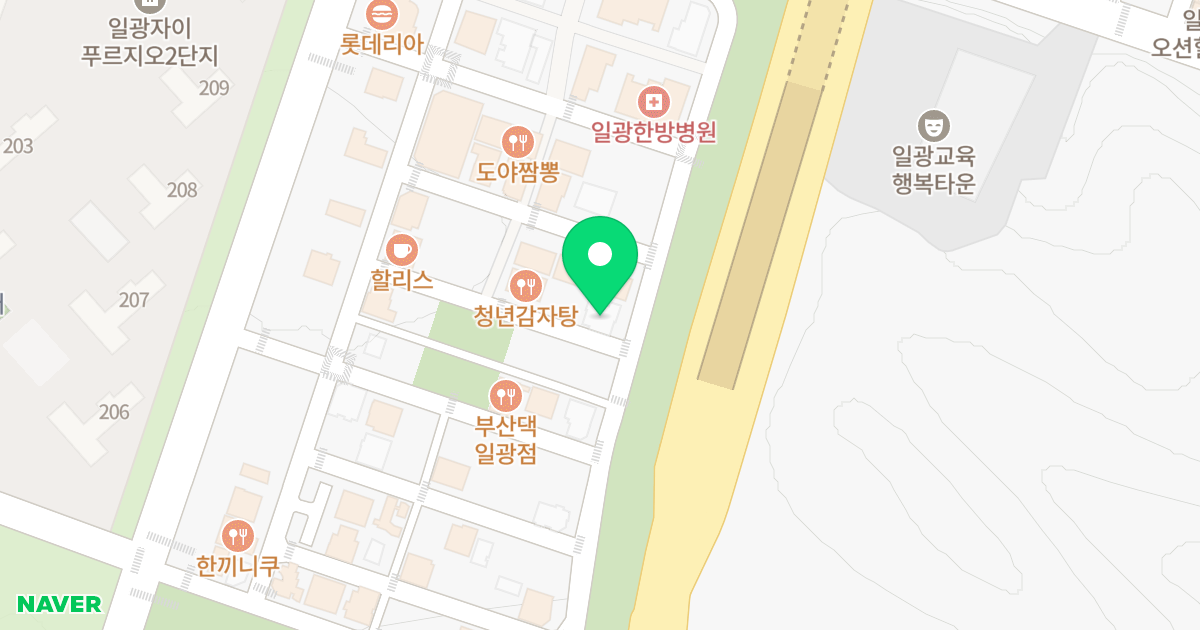 에코하임시티포레 위치 지도 - 부산광역시 기장군 일광읍 해빛6로 77