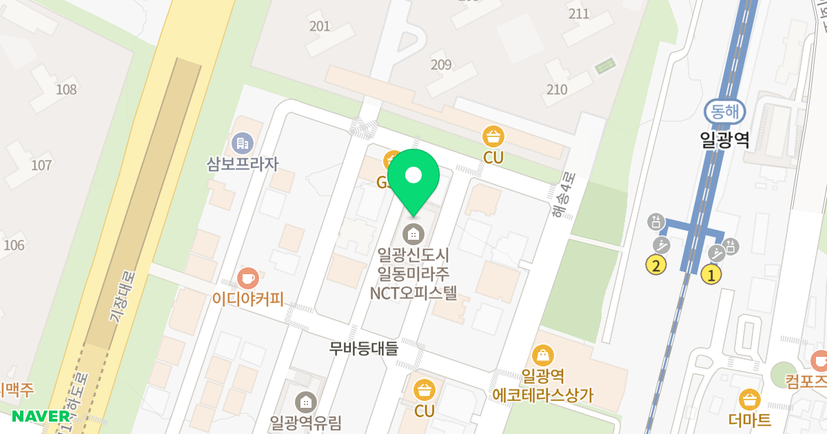 일동미라주NCT 위치 지도 - 부산광역시 기장군 일광읍 해송3로 23