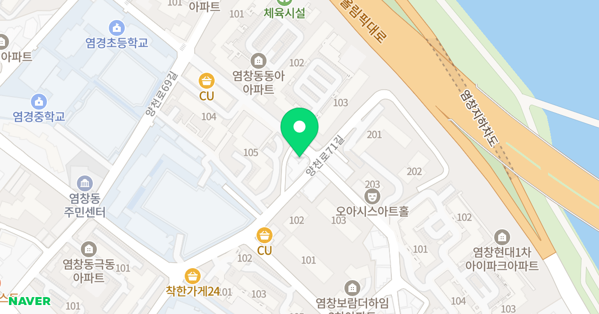 염창 한강 스테이 위치 지도 - 서울특별시 강서구 양천로71길 61
