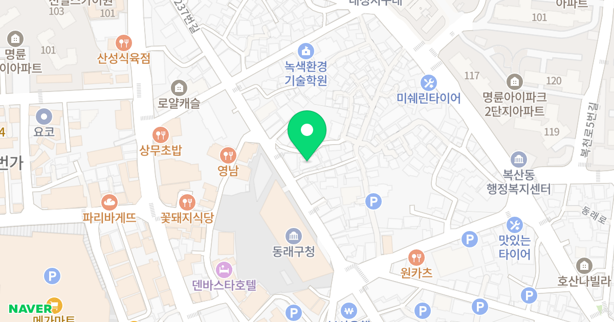 레스틴뷰 위치 지도 - 부산광역시 동래구 동래로134번길 47