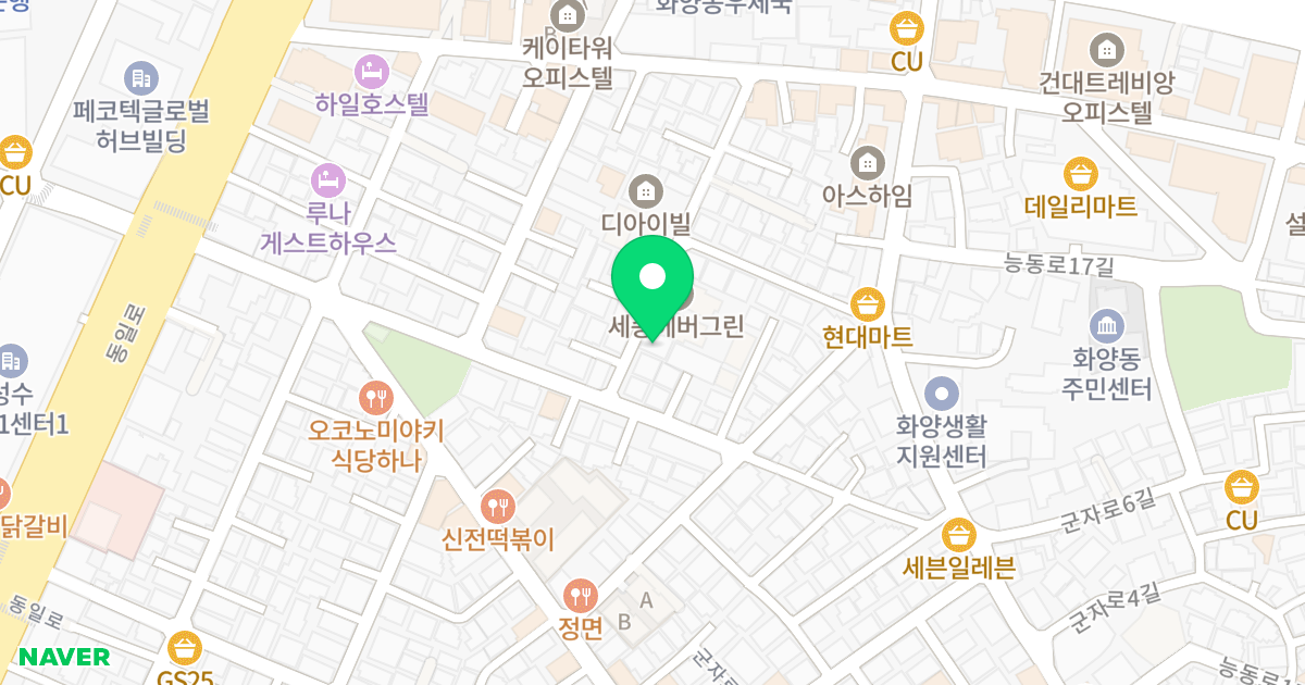 (17-67) 위치 지도 - 서울특별시 광진구 광나루로16길 25
