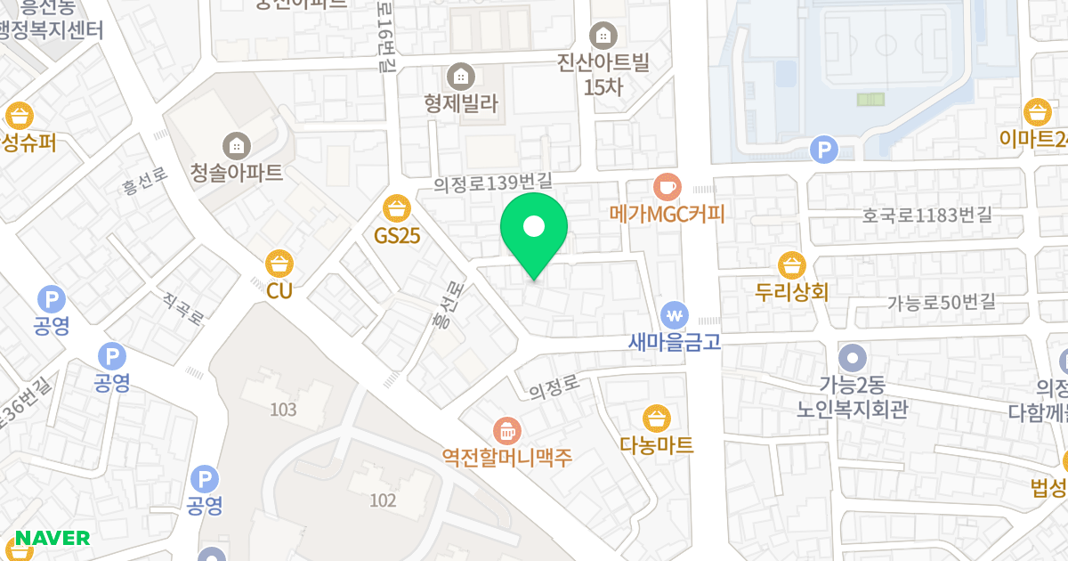 호산나빌 위치 지도 - 경기도 의정부시 가능로16번길 37-8