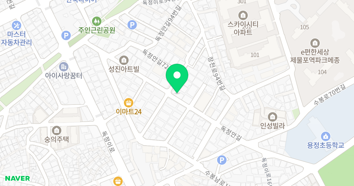 (248-148) 위치 지도 - 인천광역시 미추홀구 독정안길 70