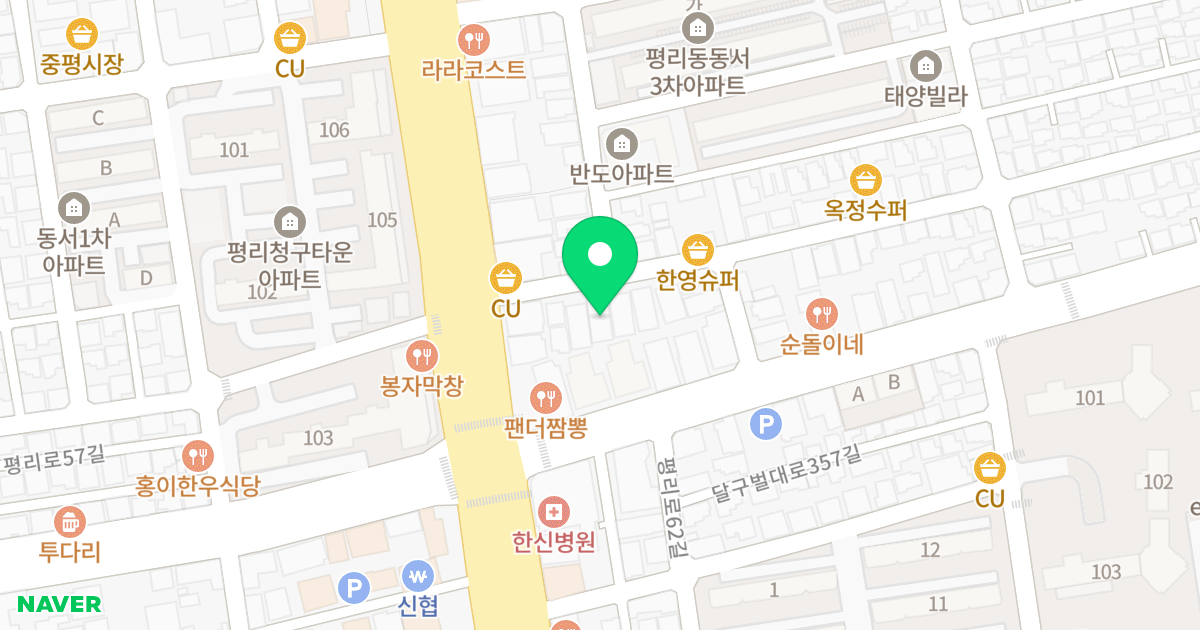 (1361-9) 위치 지도 - 대구광역시 서구 서대구로 70-10