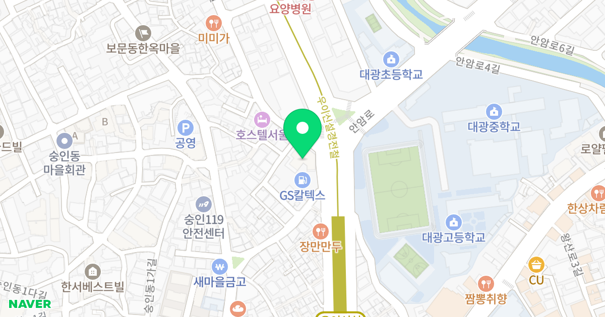 DH팰리스타워 위치 지도 - 서울특별시 성북구 보문로 29