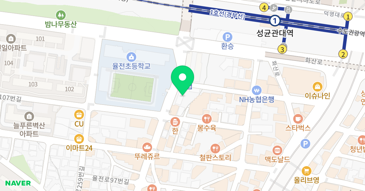 율전 리치하우스 위치 지도 - 경기도 수원시 장안구 율전로 112