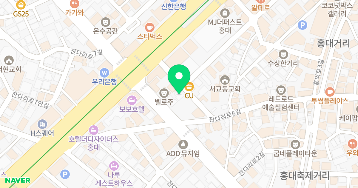 MJ블랑로튜스 위치 지도 - 서울특별시 마포구 양화로 100-12