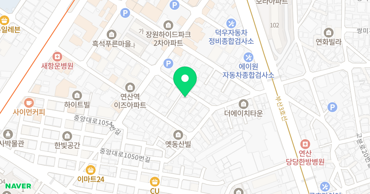 휴먼빌 위치 지도 - 부산광역시 연제구 월드컵대로91번가길 9