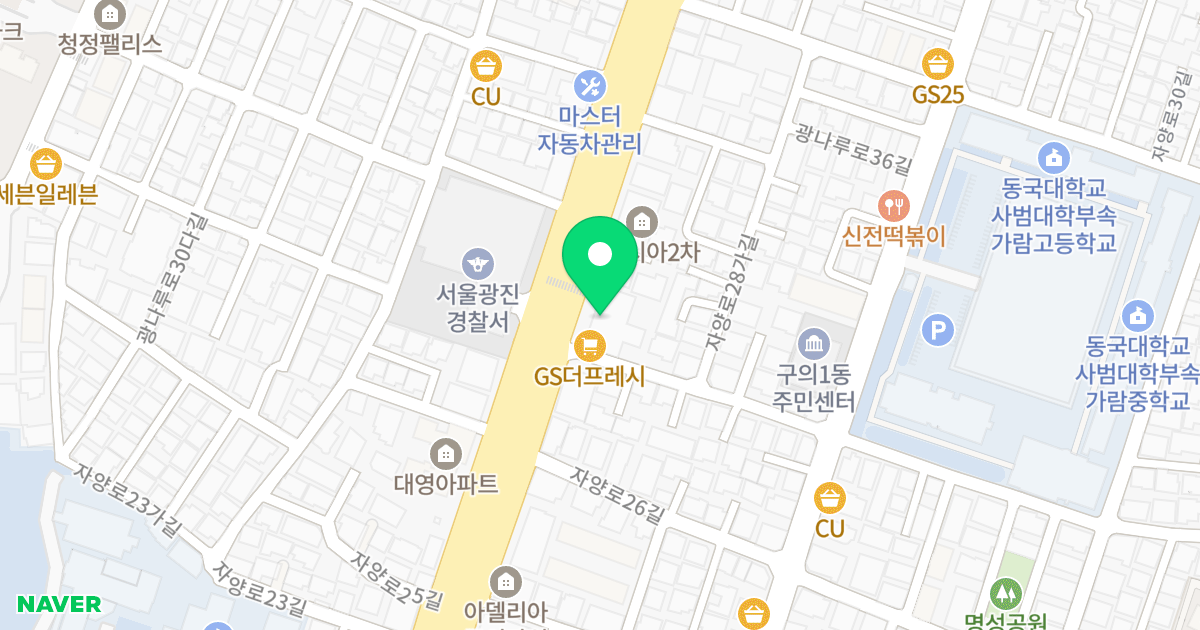 광진 더프레236 위치 지도 - 서울특별시 광진구 자양로 168