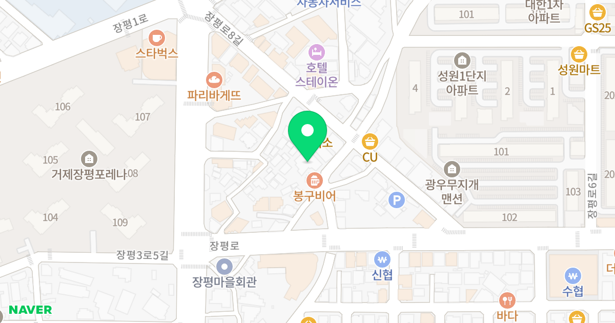 비버리힐즈 스위트 위치 지도 - 경상남도 거제시 장평로10길 5-1