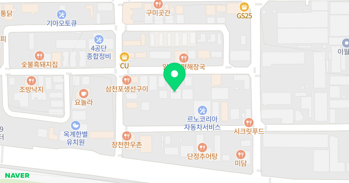 1동 위치 지도 - 경상북도 구미시 산동읍 산호대로43길 18-10