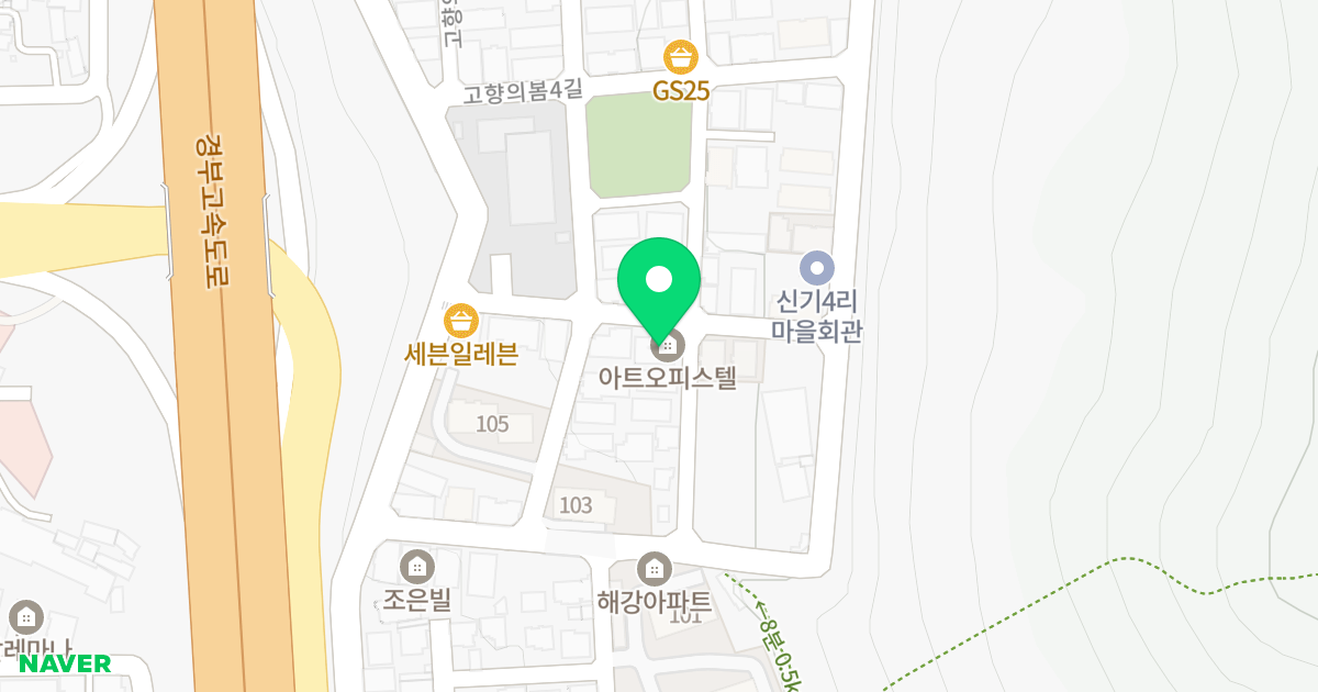 아트오피스텔 위치 지도 - 경상남도 양산시 고향의봄12길 70