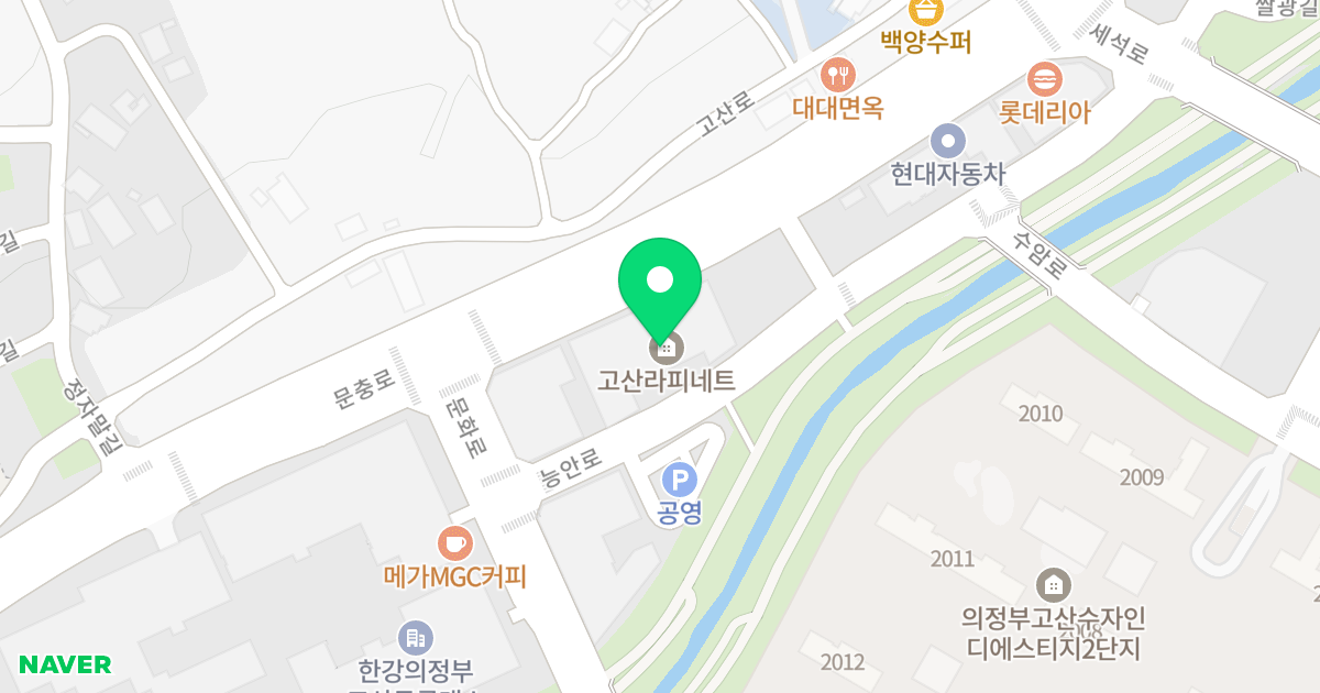 고산 라피네트 위치 지도 - 경기도 의정부시 문충로 98