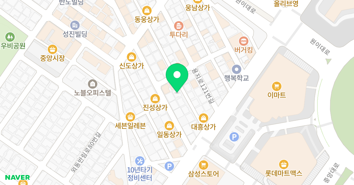로웰하우스 위치 지도 - 경상남도 창원시 성산구 용지로117번길 7