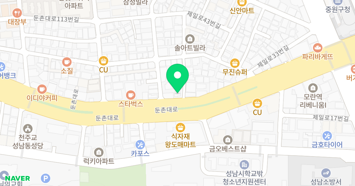 TowerHill A동 위치 지도 - 경기도 성남시 중원구 둔촌대로 139
