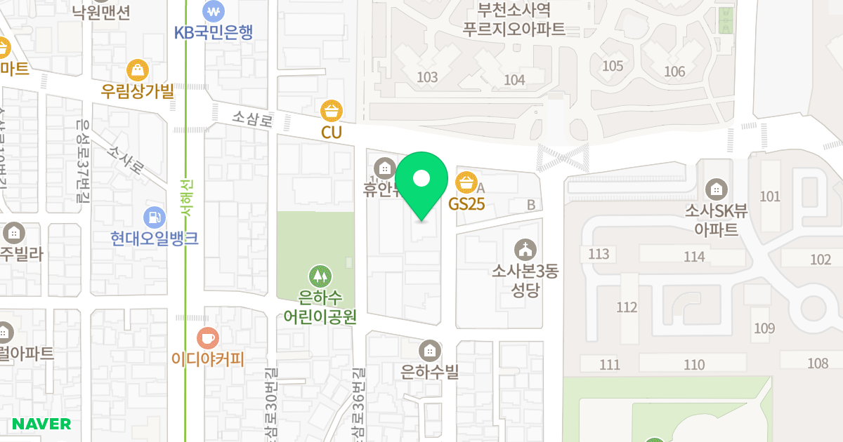 소사엠시티 위치 지도 - 경기도 부천시 소사구  59