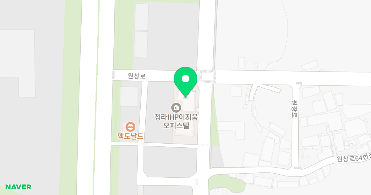 청라 IHP 이지움 A 위치 지도 - 인천광역시 서구 파랑로 417