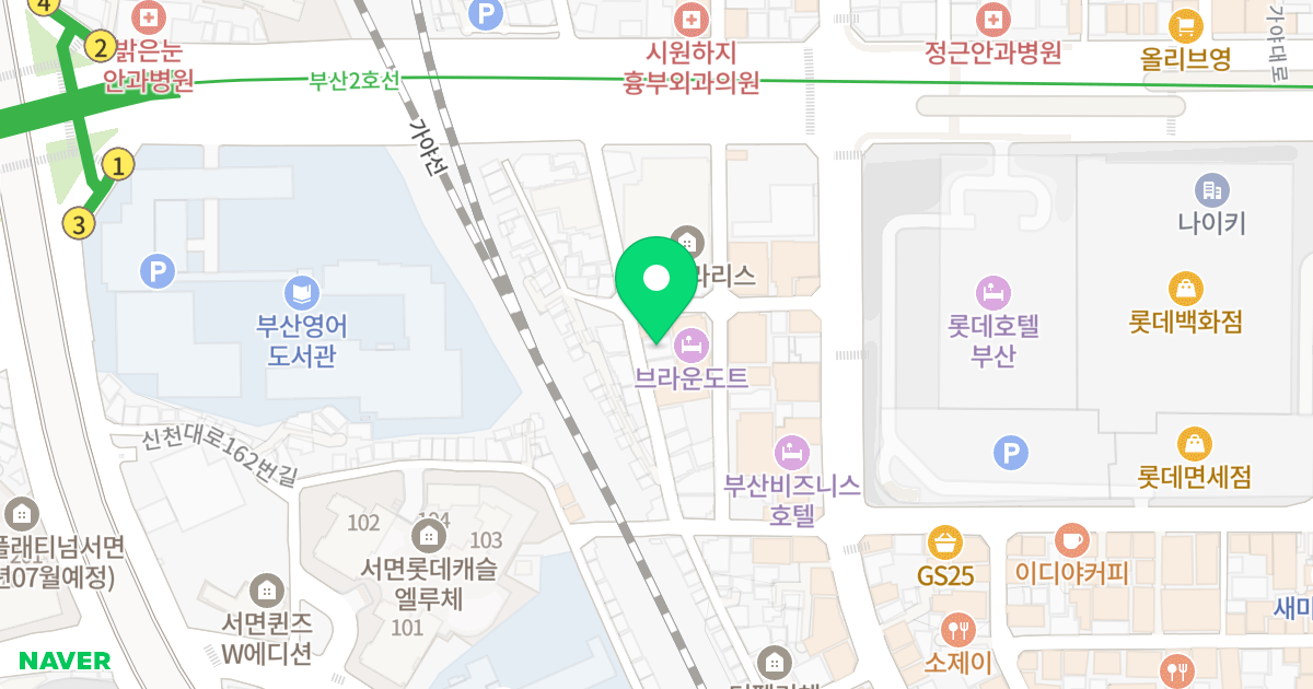 엘리시아 위치 지도 - 부산광역시 부산진구 가야대로750번길 19