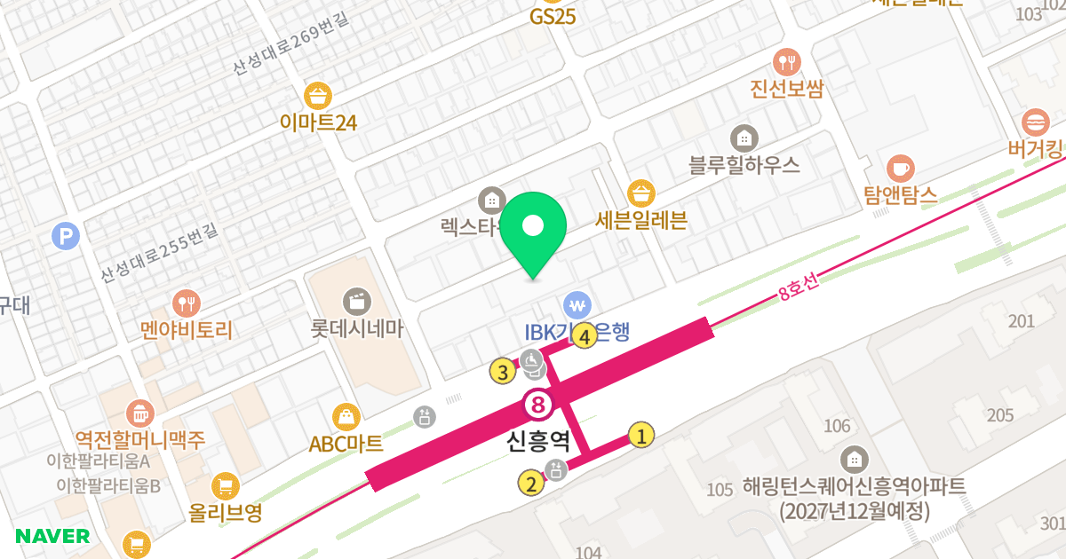 The Zen City 오피스텔 위치 지도 - 경기도 성남시 수정구 산성대로269번길 6-8