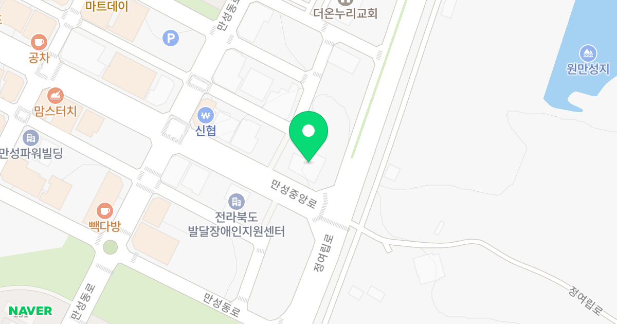 한미마루하 위치 지도 - 전북특별자치도 전주시 덕진구  1031
